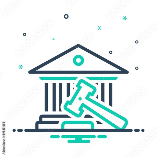 Mix icon for court