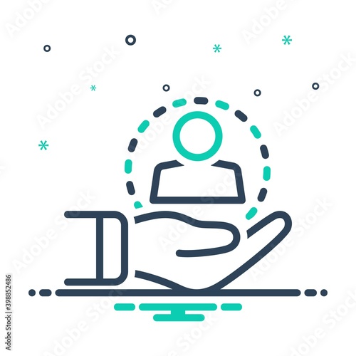 Mix icon for retain