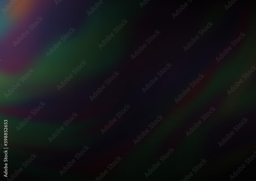 Fototapeta premium Dark Silver, Gray vector abstract blurred pattern. A vague abstract illustration with gradient. A new texture for your design.