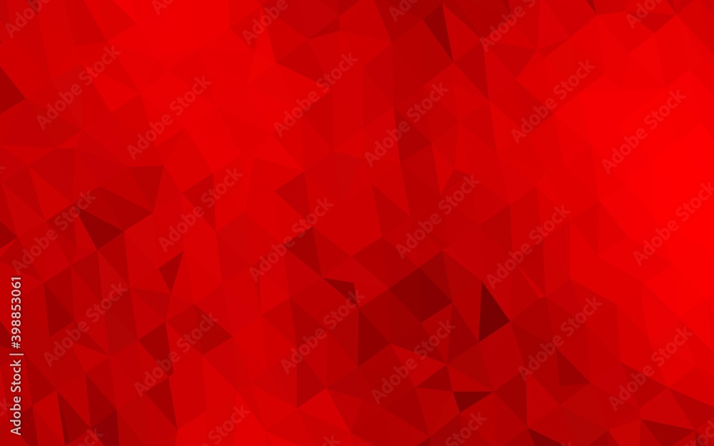 Light Red vector polygon abstract layout. Shining illustration, which consist of triangles. Elegant pattern for a brand book. Light Red vector polygon abstract layout. Shining illustration, which consist of triangles. Elegant pattern for a brand book.