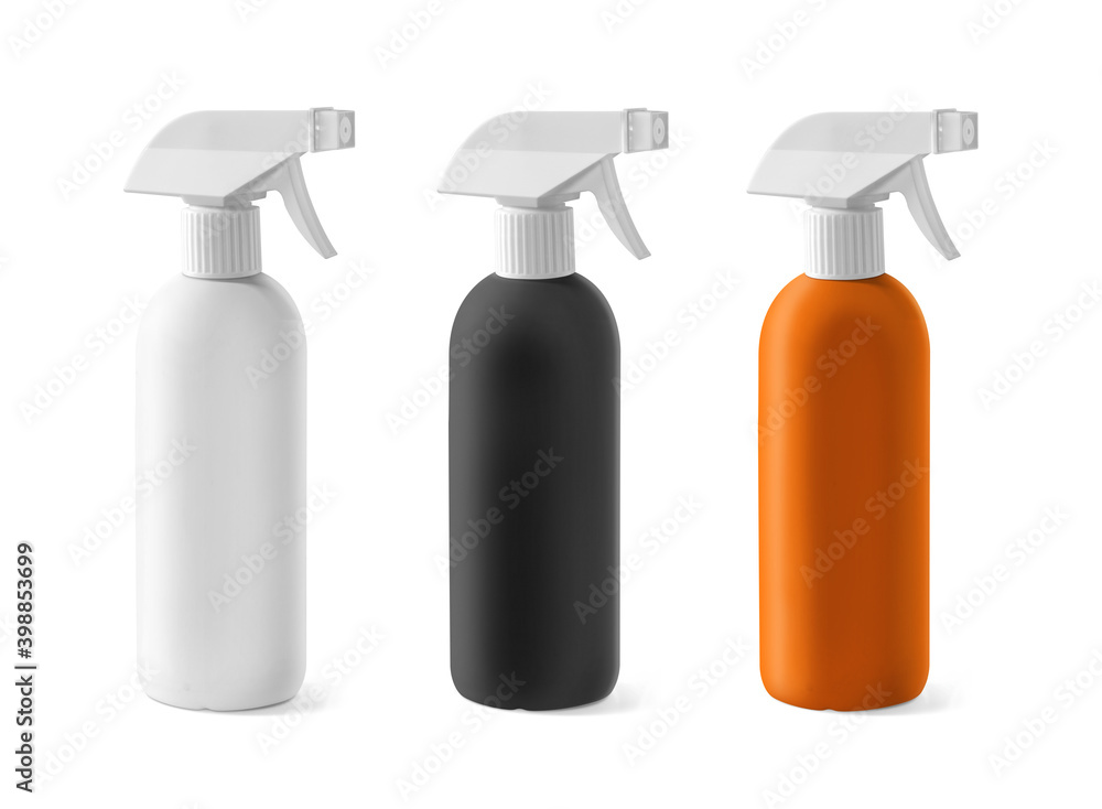 Realistic blank plastic white bottle/ Cut path Realistic blank plastic white bottle/ Cut path
