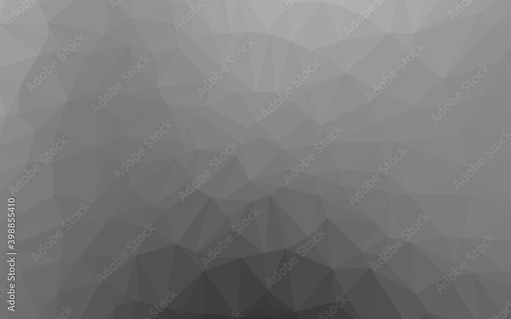 Light Silver, Gray vector low poly layout. A sample with polygonal shapes. Triangular pattern for your business design. Light Silver, Gray vector low poly layout. A sample with polygonal shapes. Triangular pattern for your business design.