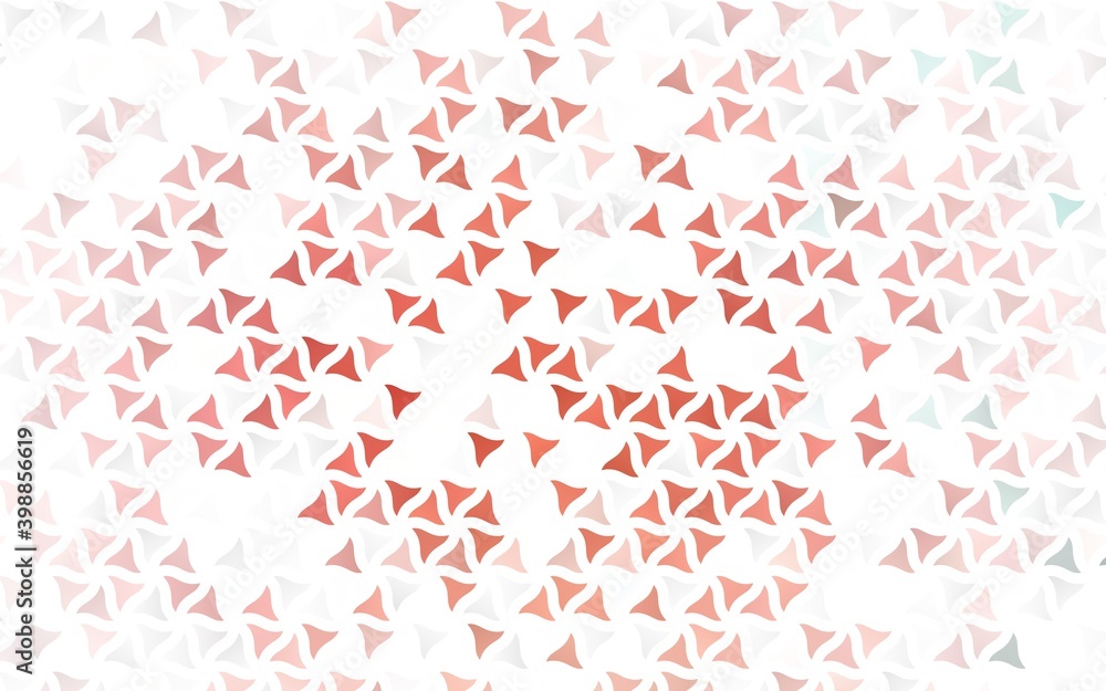 Obraz premium Light Red vector seamless texture in triangular style. Triangles on abstract background with colorful gradient. Pattern for trendy fabric, wallpapers.