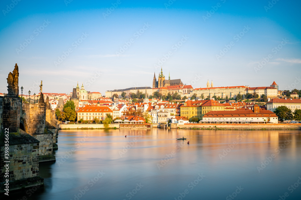 Old town of Prague with the famous Prague's castle, Czech Republic