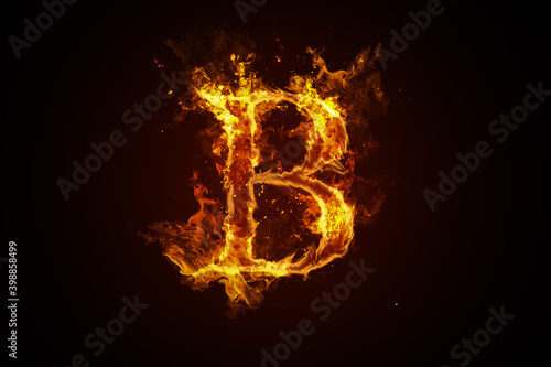 Fire letter B