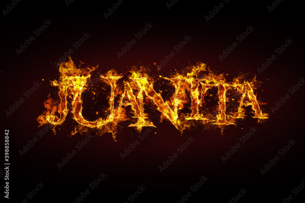 Juanita name made of fire and flames Juanita name made of fire and flames