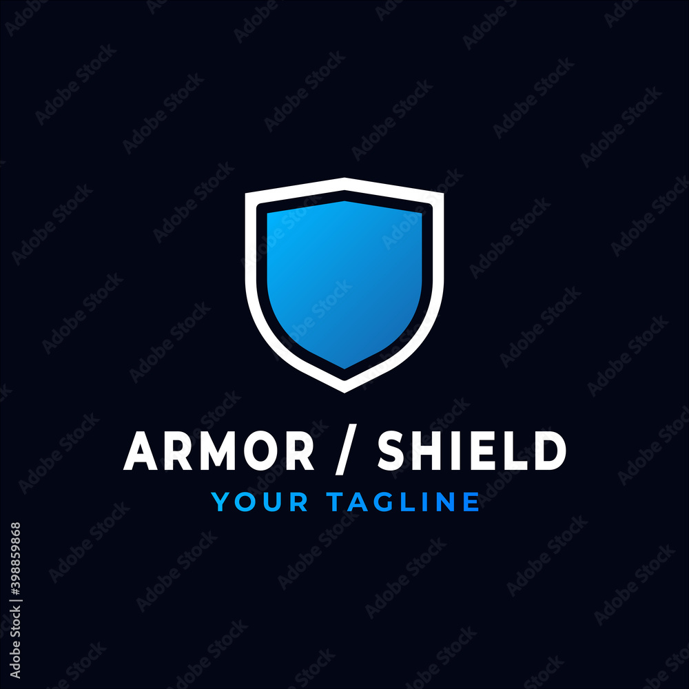 Blue Armor Shield App Logo Vector Blue Armor Shield App Logo Vector