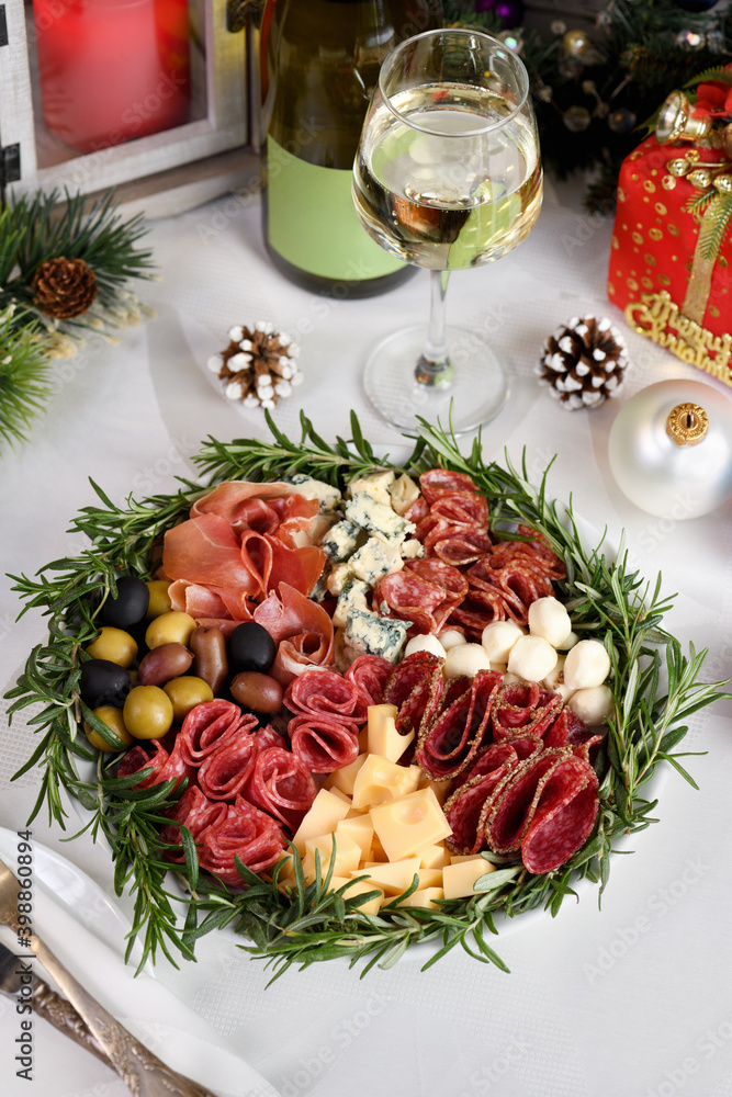 Christmas glass platters cheap