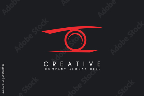 camera logo icon vector illustration. photography logo isolated on black background