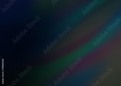 Dark BLUE vector blurred shine abstract template. Shining colorful illustration in a Brand new style. The blurred design can be used for your web site.