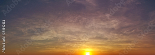 Beautiful panoramic view of golden sunrise sky , Sydney, New South Wales, Australia  © Ivan