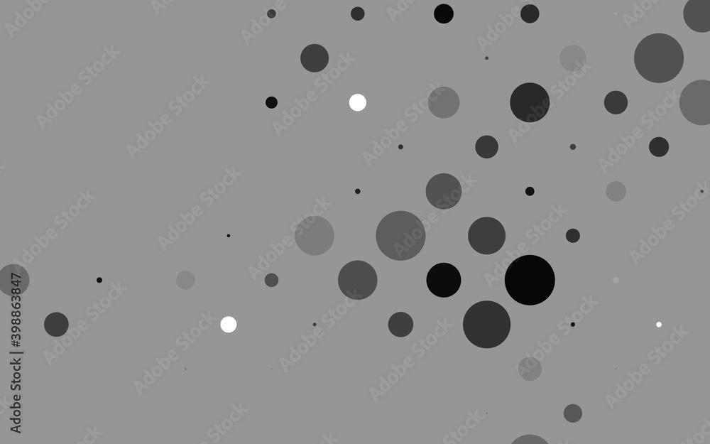 Light Silver, Gray vector template with circles. Illustration with set of shining colorful abstract circles. Template for your brand book.