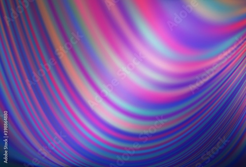 Light Purple vector template with bubble shapes.