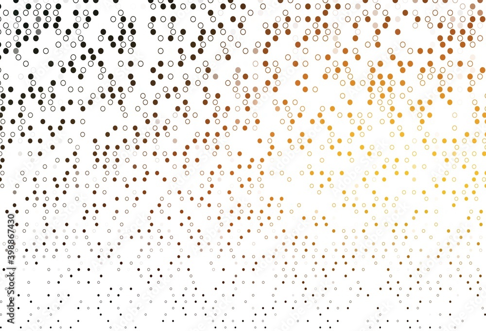 Light Yellow, Orange vector layout with circle shapes.