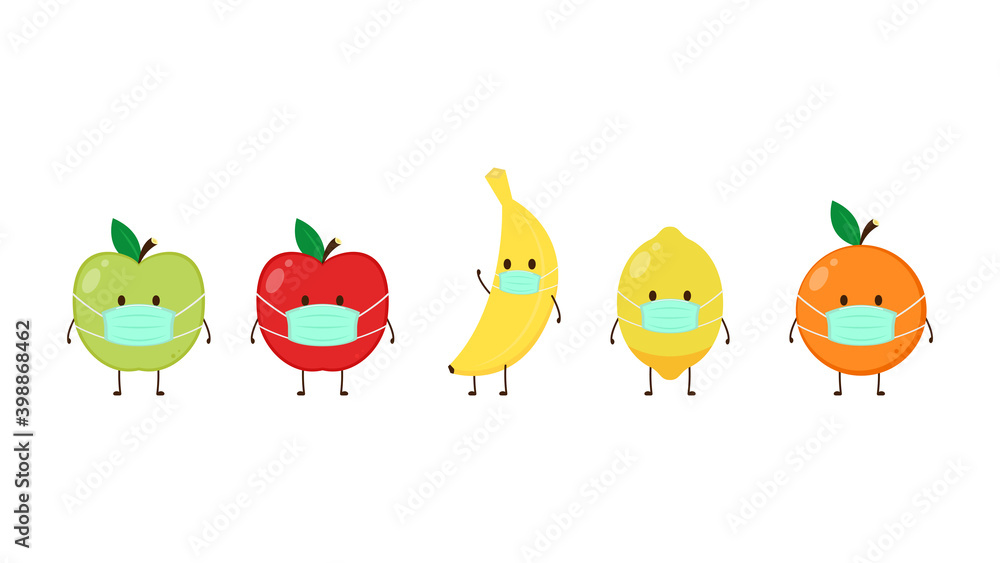 Fruit characters design. Fruit characters on white background. Fruit characters design. Fruit characters on white background.
