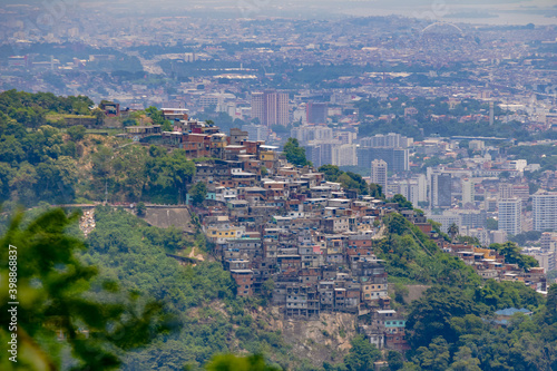 Favelas in Rio de Janeiro im Sommer photo