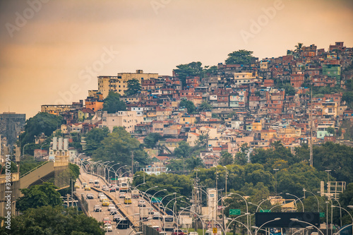 Favelas in Rio de Janeiro im Sommer photo