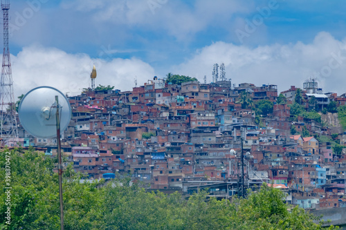 Favelas in Rio de Janeiro im Sommer photo