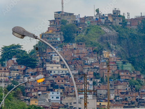 Favelas in Rio de Janeiro im Sommer photo