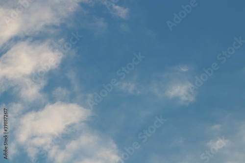 Beautiful light and clouds sky in the morning