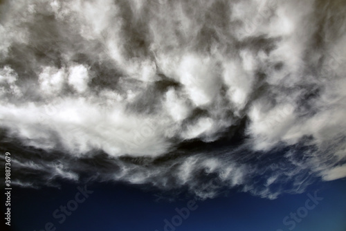 storm clouds over water