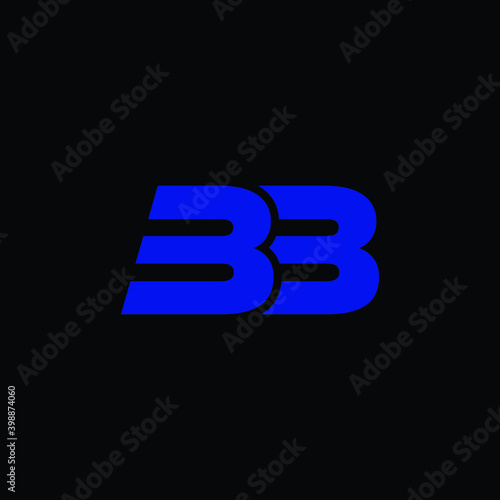 bb letter logo 3d graphic of a glowing symbol glittering on the