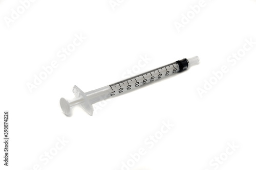 One Medical Vaccine Syringes on a white background