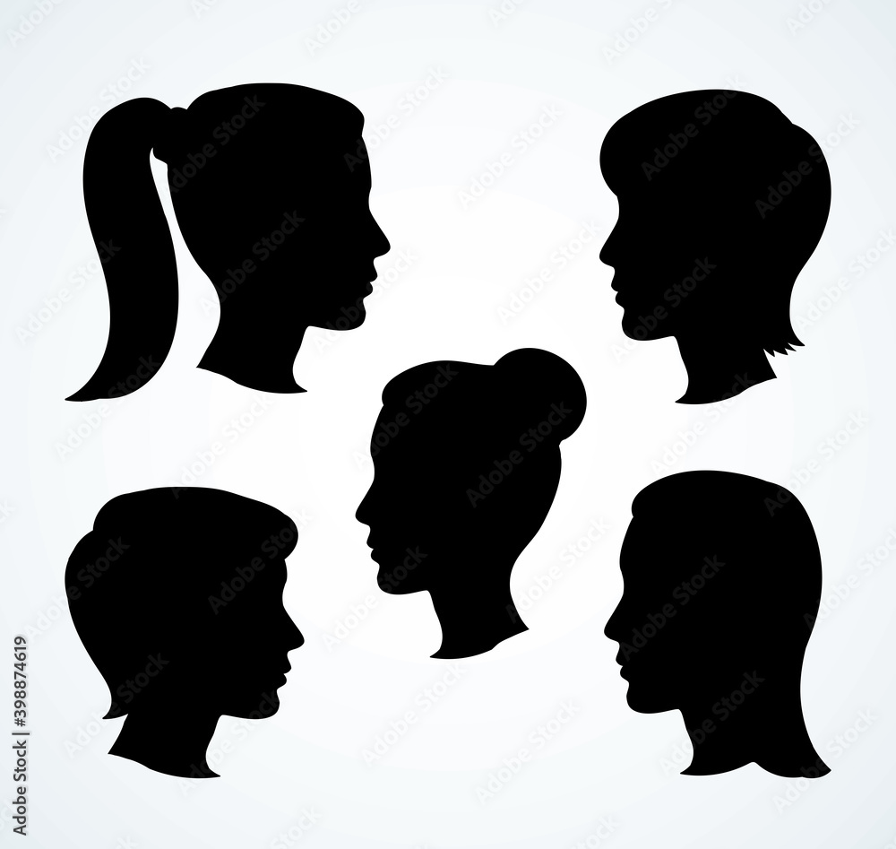 Vector image of the pretty woman Vector image of the pretty woman