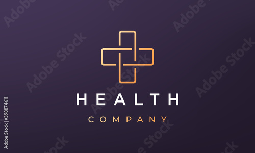 minimal pharmacy logo concept in modern style