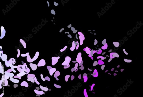 Dark Pink  Blue vector background with abstract forms.