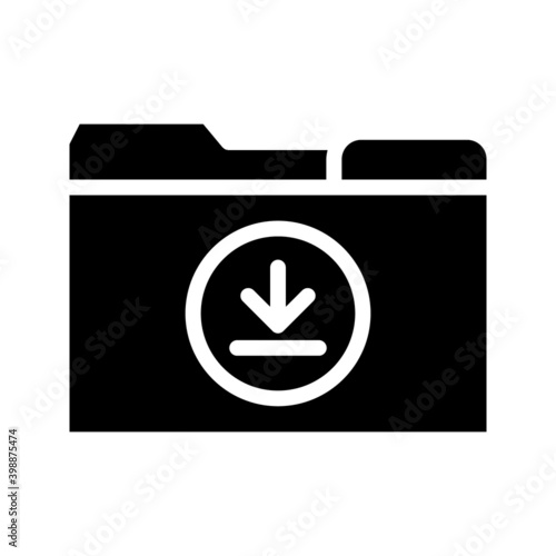 folder icon. Folder file of documents, portfolio with files, business icon. vector illustration on white background