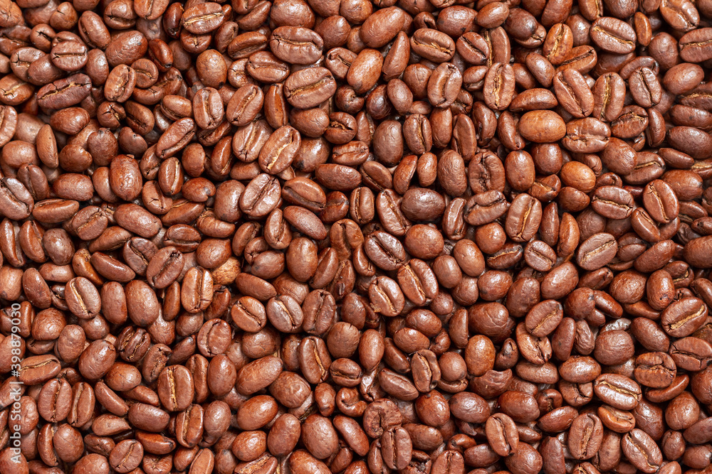 Roasted coffee beans texture. Roasted coffee beans texture.