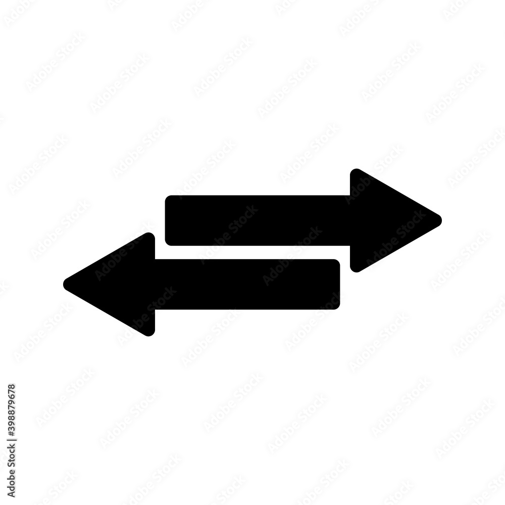 Creative Exchange icon in trendy flat style on white background Creative Exchange icon in trendy flat style on white background