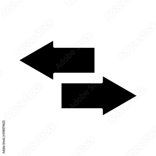 Creative Exchange icon in trendy flat style on white background