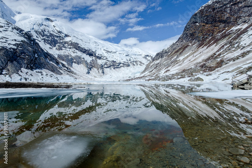 Reflections in a Glacial Lake