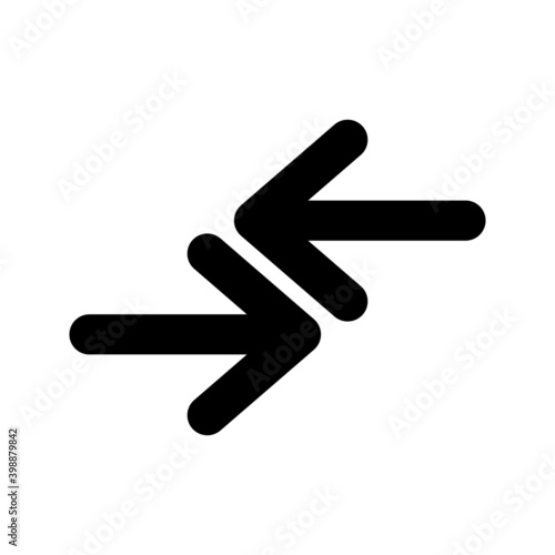 Creative Exchange icon in trendy flat style on white background