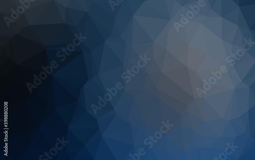 Dark BLUE vector polygon abstract background. Shining colored illustration in a Brand new style. Elegant pattern for a brand book.