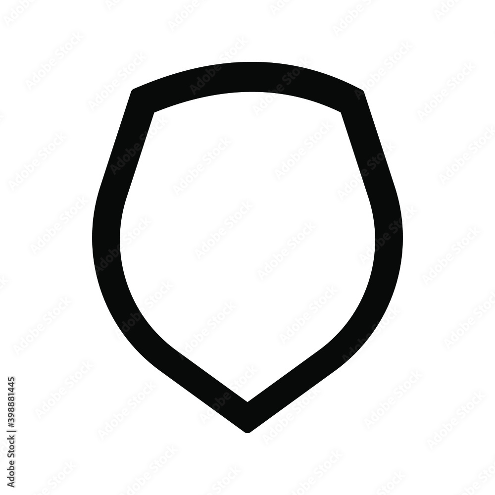 shield icon template isolated. logo desig on white background shield icon template isolated. logo desig on white background