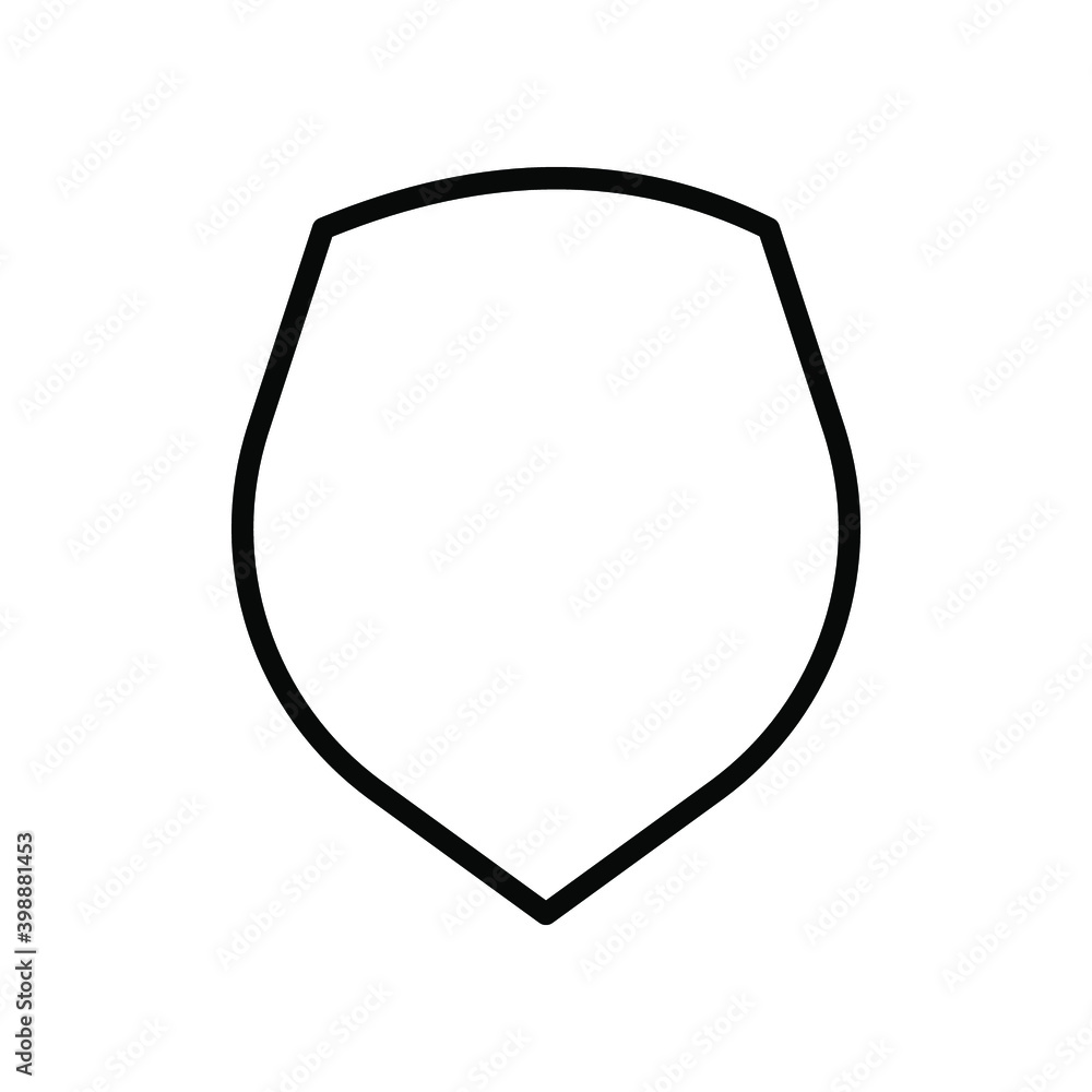 shield icon template isolated. logo desig on white background shield icon template isolated. logo desig on white background