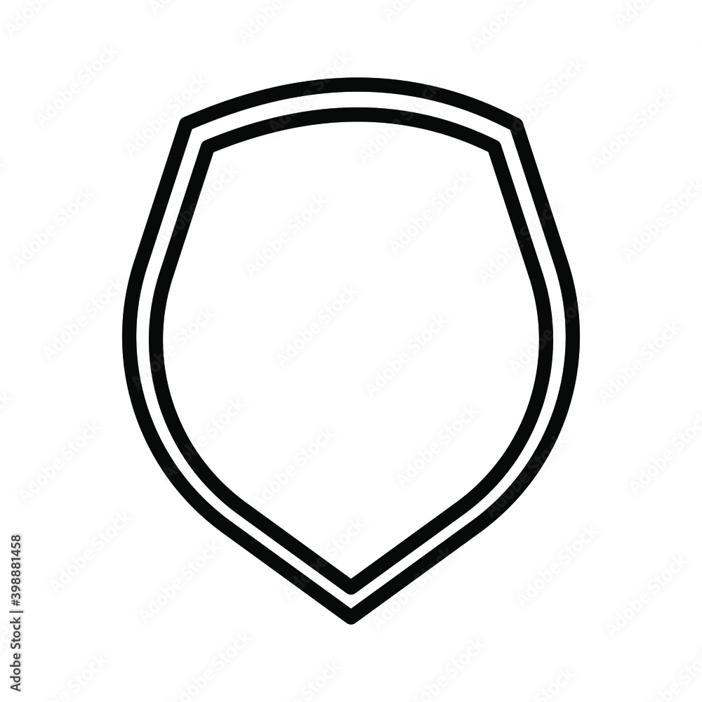 shield icon template isolated. logo desig on white background shield icon template isolated. logo desig on white background