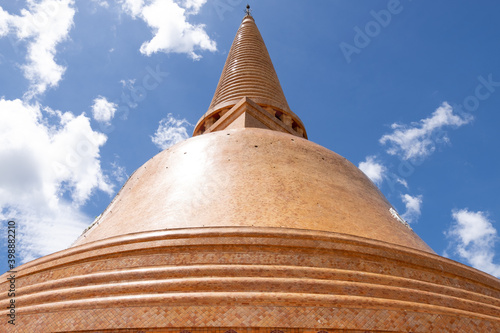 NAKORNPATHOM Prapathom chedi temple  The biggest pagoda in Nakornpathom  Thailand. The most famous destination of nakornpathom.