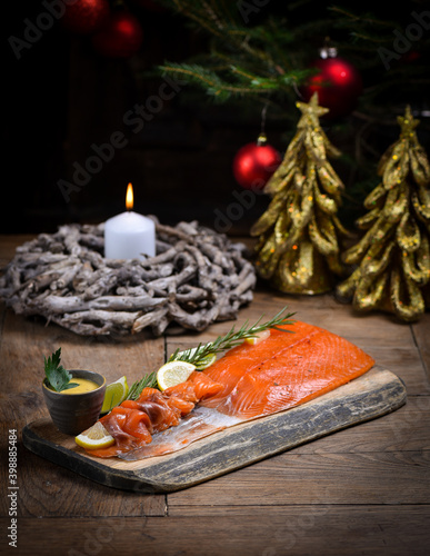Smoked Salmon on christmas / New year eve table