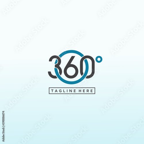 360 Degree Logo Templates, 360 vector logo design template idea and inspiration.