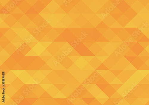 ランダム配色の三角形背景　オレンジ