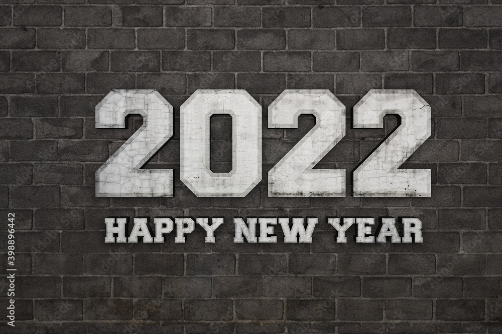 New Year 2022 Creative Design Concept - 3D Rendered Image New Year 2022 Creative Design Concept - 3D Rendered Image
