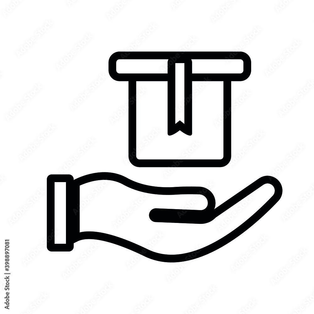 Hand and box icon Vector graphic illustration. Suitable for website design, logo, mobile app, Infographic, and more. Editable vector stroke Hand and box icon Vector graphic illustration. Suitable for website design, logo, mobile app, Infographic, and more. Editable vector stroke