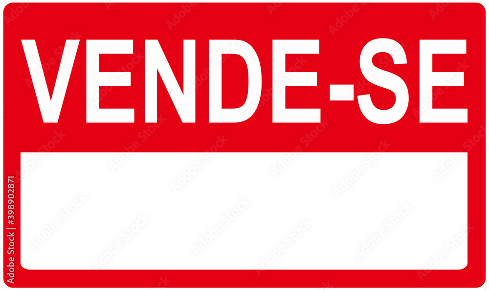 A sign that says : FOR SALE in Portuguese Language A sign that says : FOR SALE in Portuguese Language