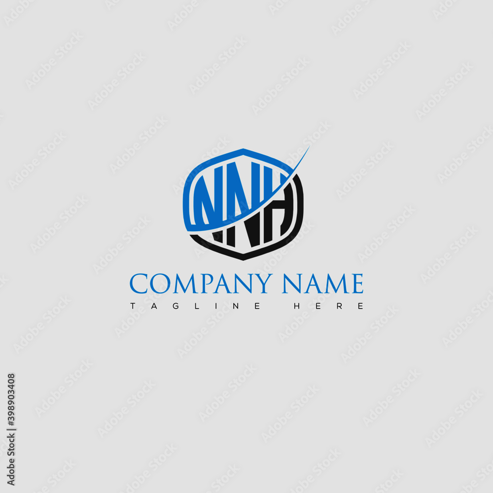 NNH Letter Logo Design Cross Monogram Icon. NNH Letter Logo Design Cross Monogram Icon.