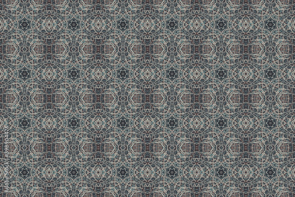 Fototapeta Pattern of the old metal mesh chain-link. Abstract grunge pattern