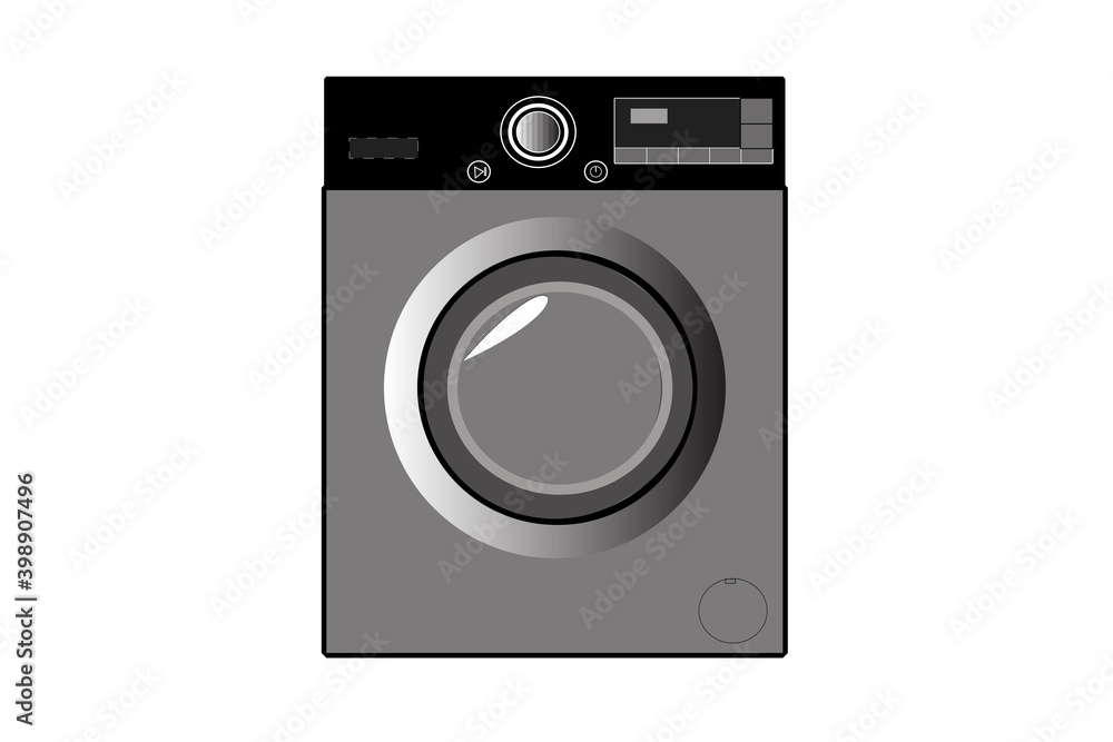 Washing Machine In Modern Style Washing Machine In Modern Style